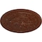 Ekena Millwork Naple Ceiling Medallion (Canopies up to 3 3/8"), 37 1/2"OD x 3 3/8"P, Burnished Mahogany Crackle CM37NABMC - alternate 2